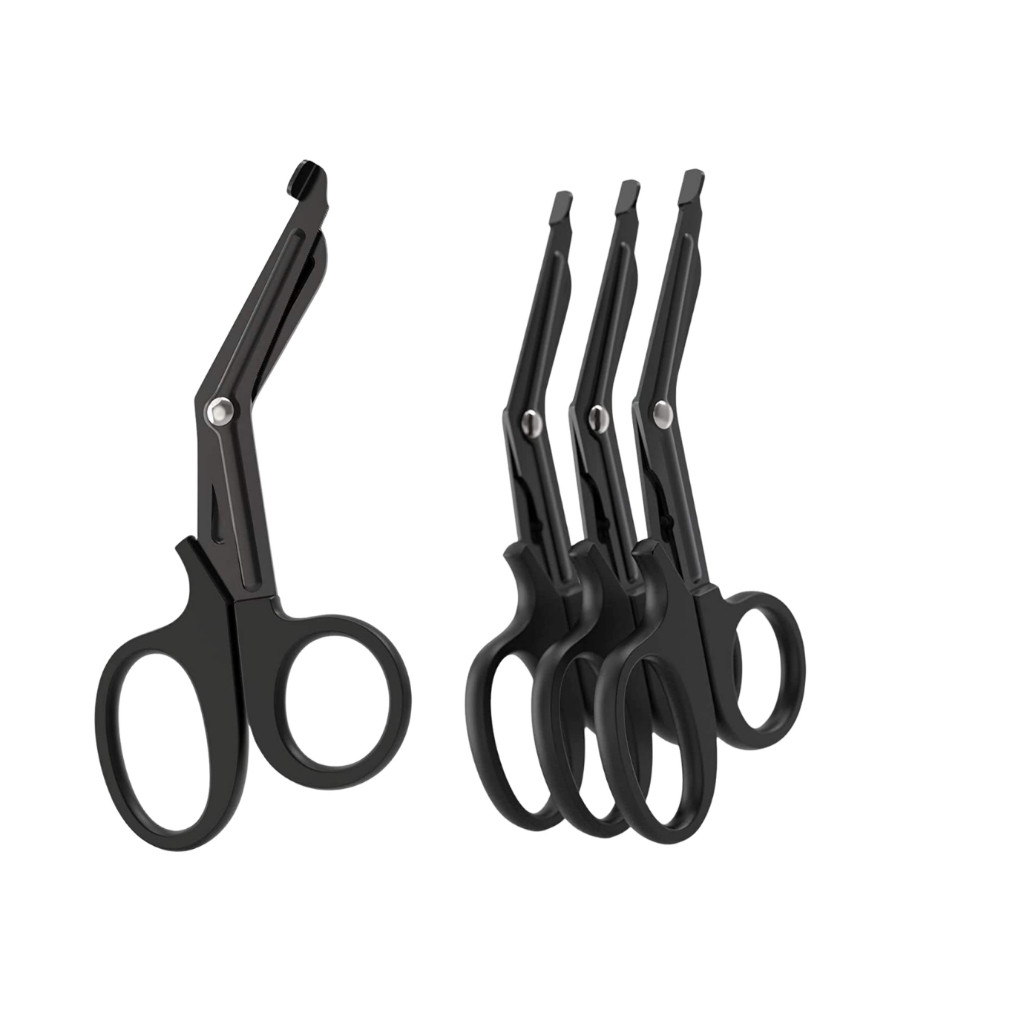 Kit 2 a 10 Tesoura Ponta Romba Pequena Edc Aph tático Samu Bombeiros Primeiros Socorros Bandagem
