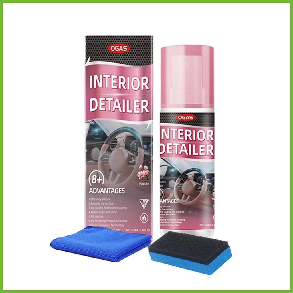 Limpador De Couro Para Interior Do Carro , Poderoso Removedor De Manchas , 100ml , Assento De Spray Detalhado Chásobr