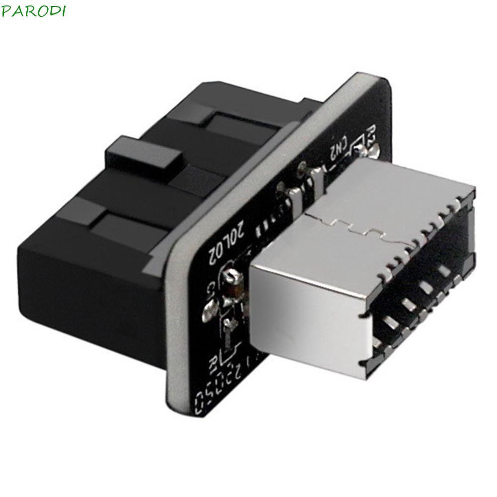 PARODI Para USB 3.1/3.2 Tipo C Frontal 1 Pcs Macho Fêmea 20 Pinos 19 Computador ABS E Adaptador