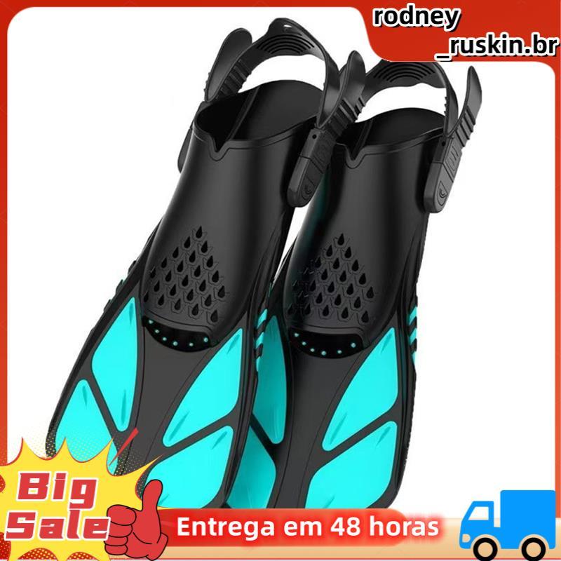 Nadadeiras De Natação Com Fivelas Ajustáveis , Barbatanas De Snorkel , Salto Aberto , Tamanho De Viagem Curtas Para Merg