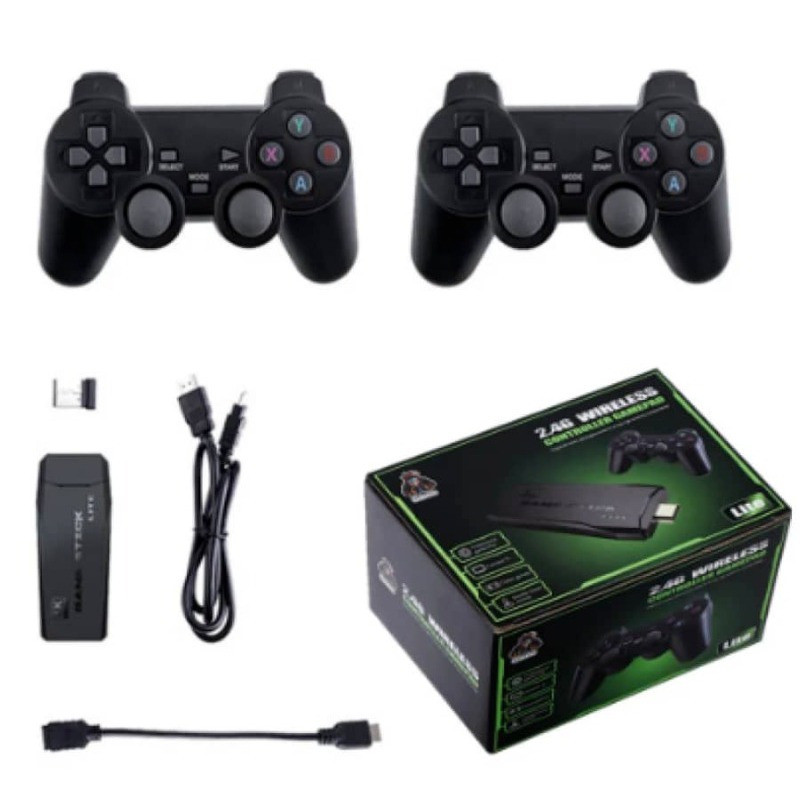 Video game Stick 4K Com 20000 Jogos 2 Controles Sem Fio