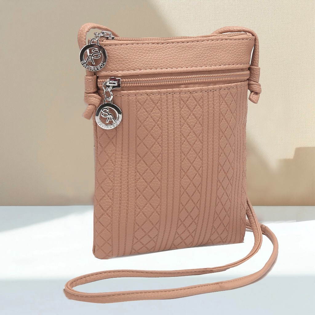 Bolsas Bolsinha Feminina Simple Transversal Cabe Celular L9053