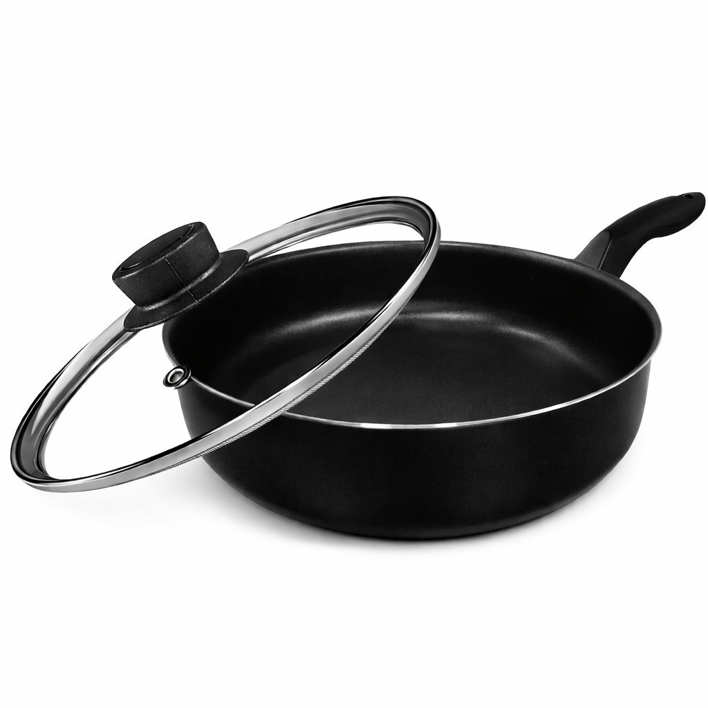 Frigideira Alta Antiaderente Teflon 5 Camadas Alta Durabilidade