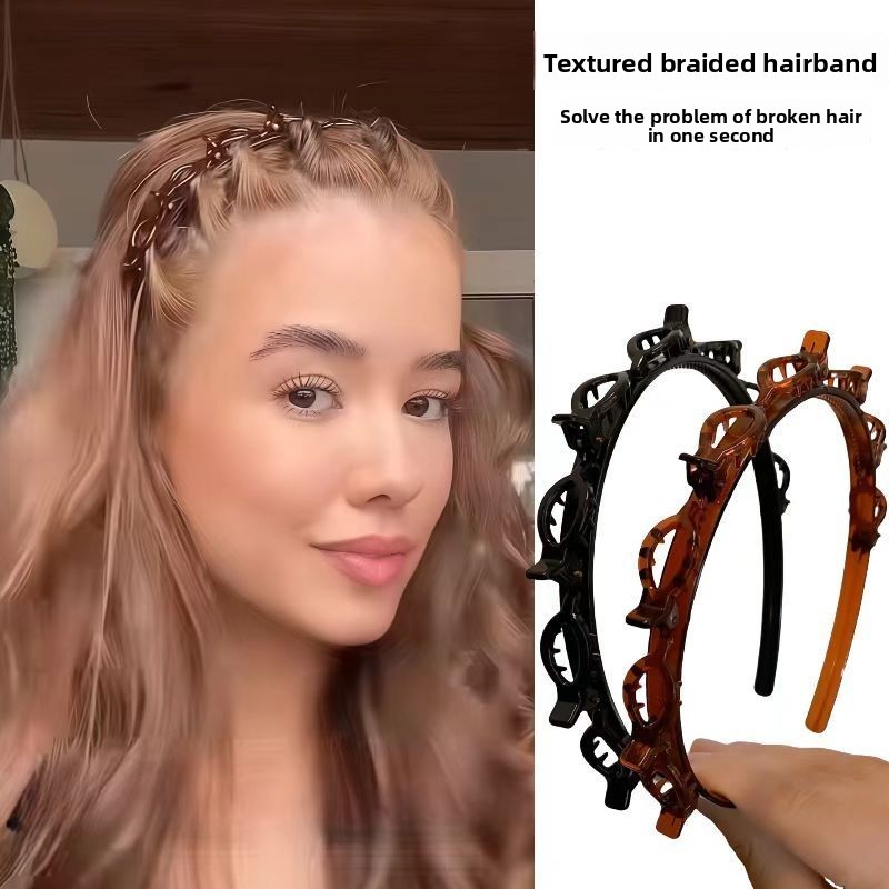 Uma Faixa De Cabelo Trançada De Camada Dupla Para Celebridades Da internet Femininas , Novo Estilo Sofisticado De Verão 
