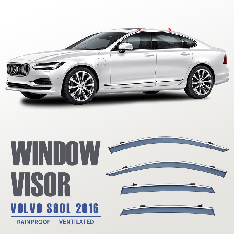 Adequado para Volvo S90 protetor de chuva à prova de chuva espelho retrovisor chuva sobrancelha VOLVOS90LWindowvisor