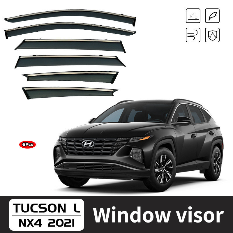 Adequado para Hyundai tucsonwindowvisor espelho retrovisor chuva sobrancelha janela lateral defletor tucsonwindowvisor