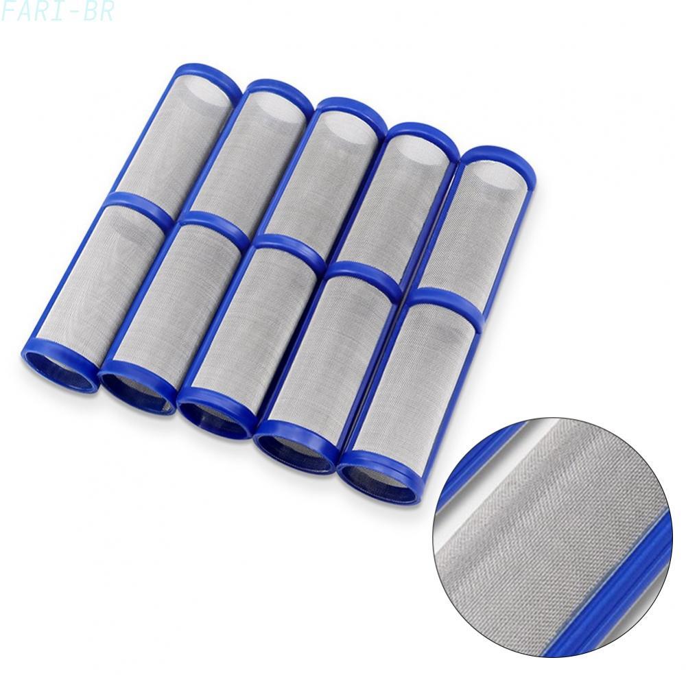 <FARI>Superior Quality Blue Filters 5 Pack Stainless Steel Airless Spray Filters (100)