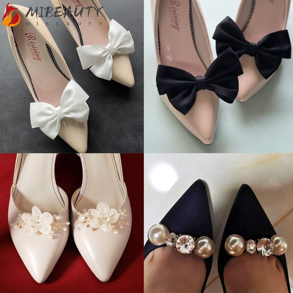 MIBEAUTY 2 Peças De Decoração De Sapato Para Noiva , Clipes Decorativos Brilhantes , Broche , Fivela Charmosa