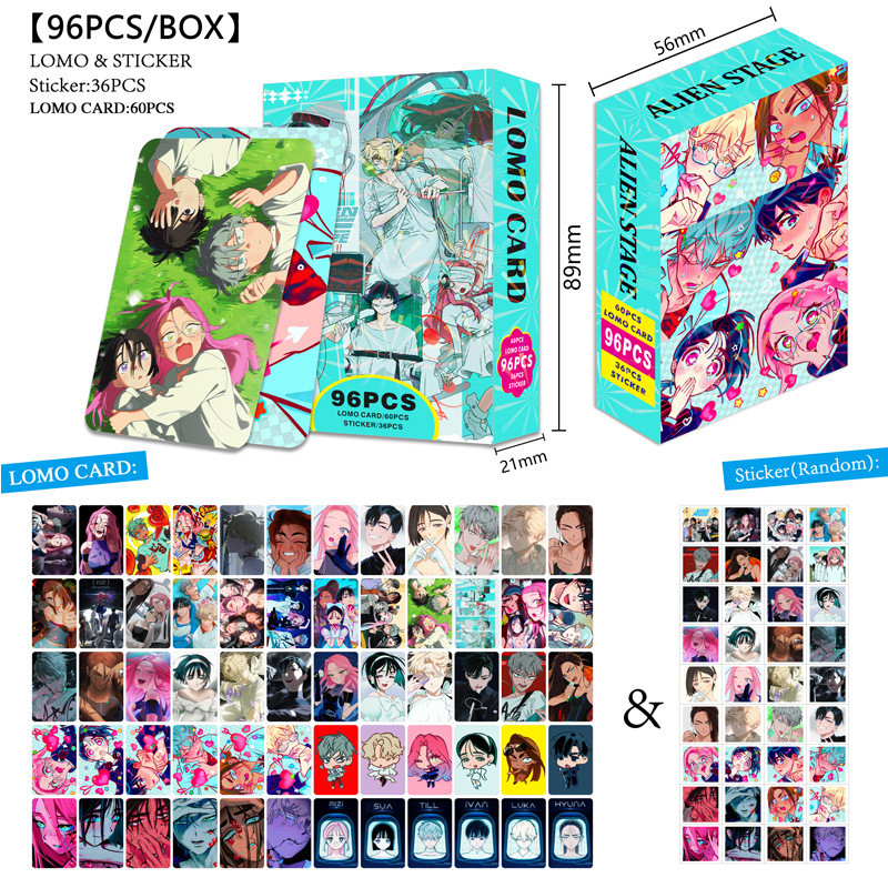 30-96pcs Manhwa Manga ALIEN STAGE Umamusume Pretty Derby Lomo Cards Jogo 99 Noite Na Floresta Photocard Gudetama Canela 