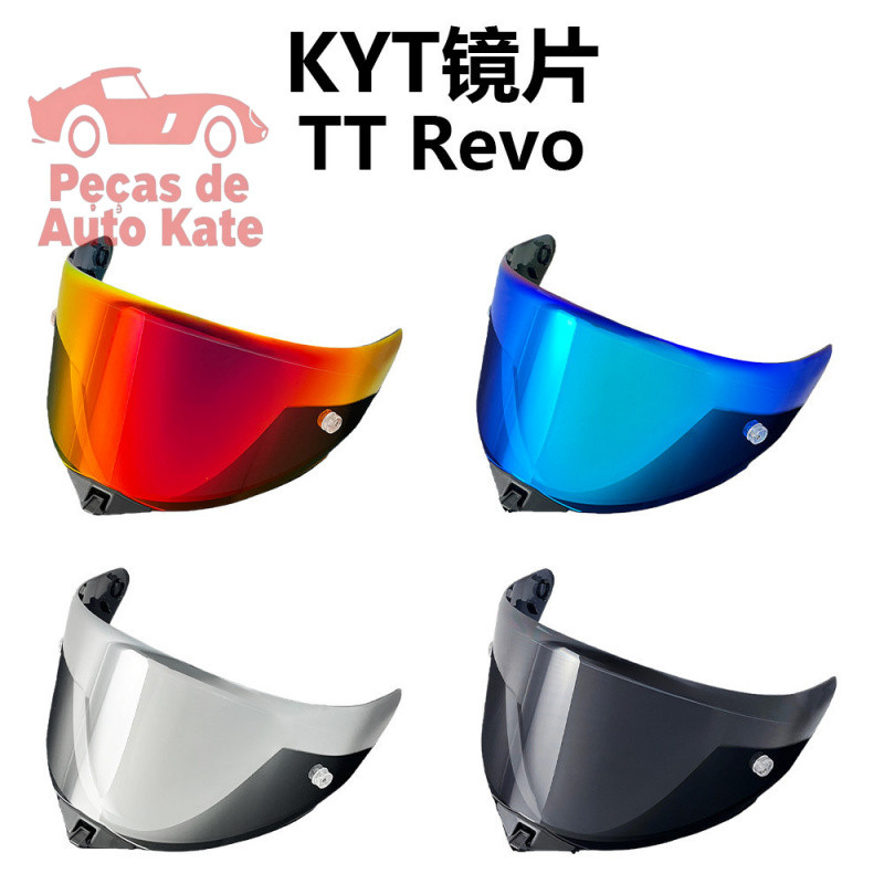 Para viseiras de capacete KYT TT Revo/TT Course/lente NFR TDBH