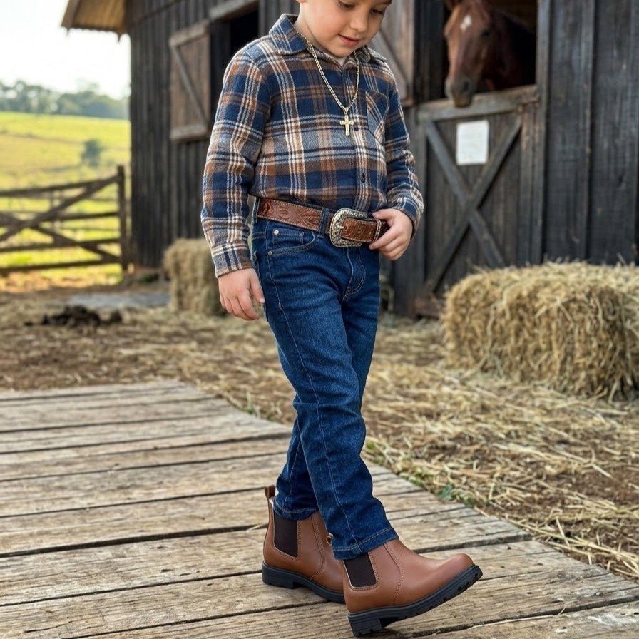 Bota Coturno Chelsea Unissex Estiloso Inverno Casual Para Meninas E Meninos Envio Já