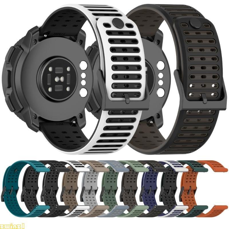 zwinz1 Banda Esportiva Flexível Para Relógio 22 Mm Pulseiras Silicone À Prova D E Design Ajustável