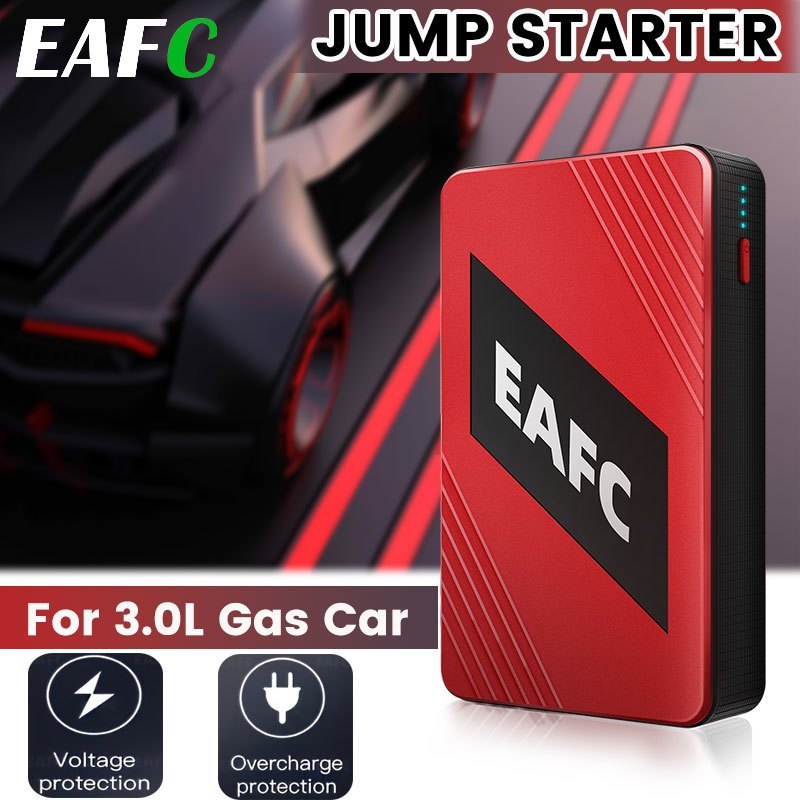 Fonte de alimentação portátil de emergência para carro EAFC, carregador de bateria de carro portátil com luz LED, adequa