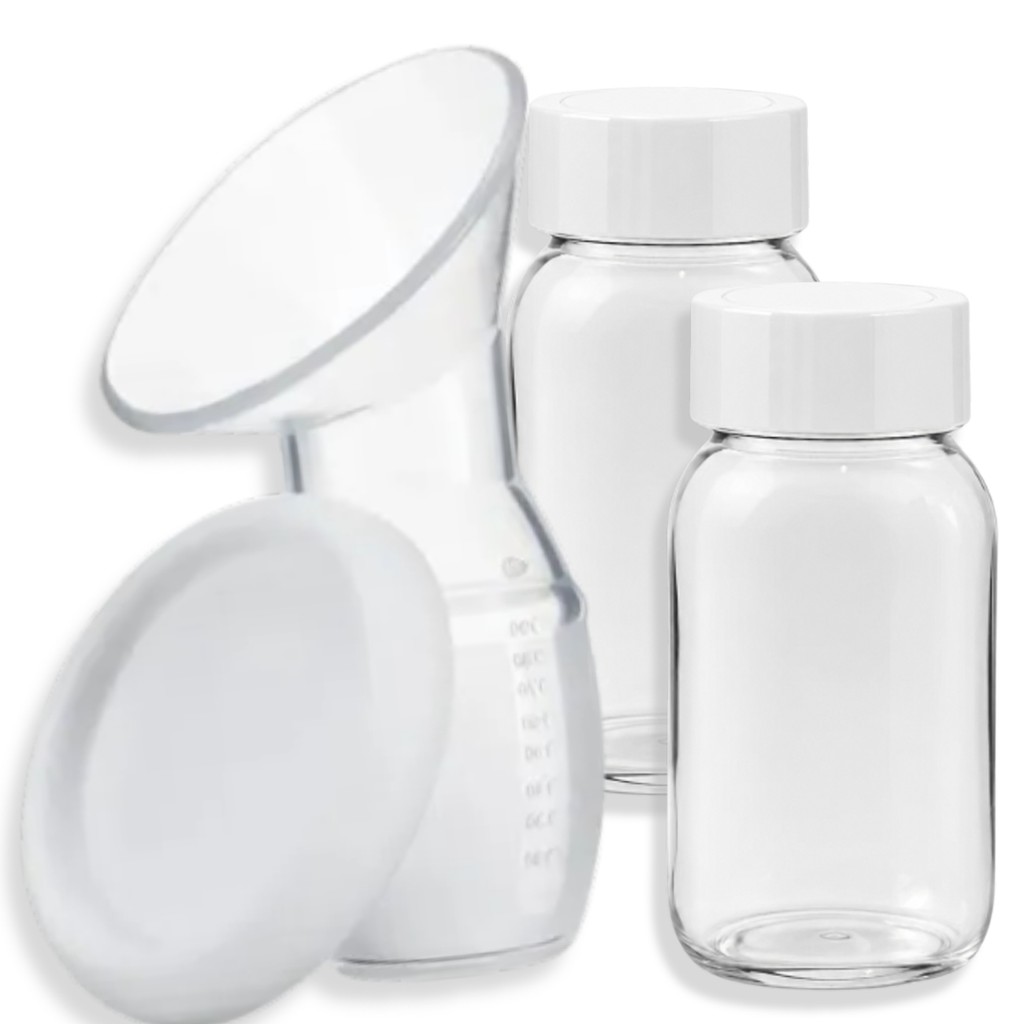 Copo Extrator Coletor De Leite Materno Silicone Atoxico Bpa Free / Pote Armazenamento 150ML