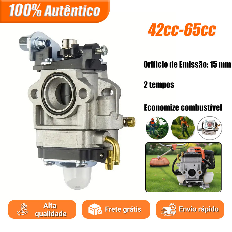Carburador Original para Roçadeira 42cc-65cc Universal Toyama Tekna Vulcan Brutatec Terra Kawashima