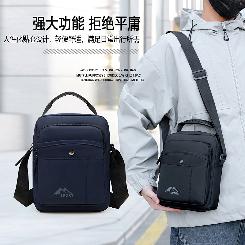 Pronto estoque Bolsa Diagonal masculina Vertical de um ombro multifuncional leve bolsa nova mochila Casual de viagem mas