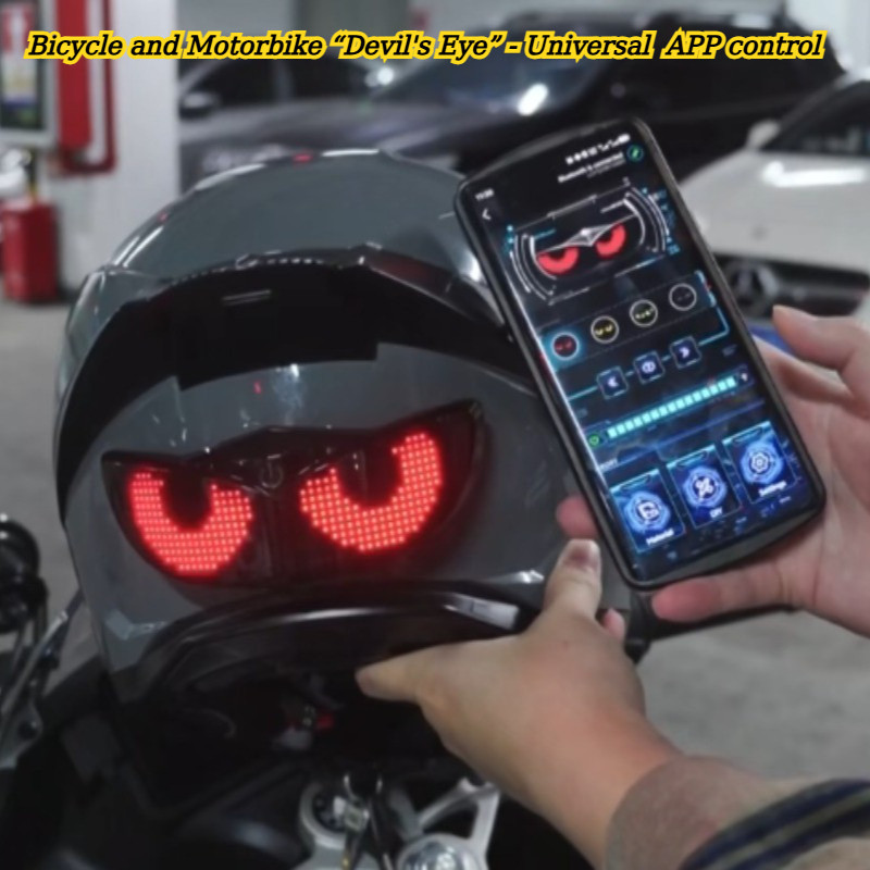 Luzes De Expressão Dinâmica RGB Coloridas Universais Para Bicicletas E Motocicletas Controles Por Aplicativo Multi Cena