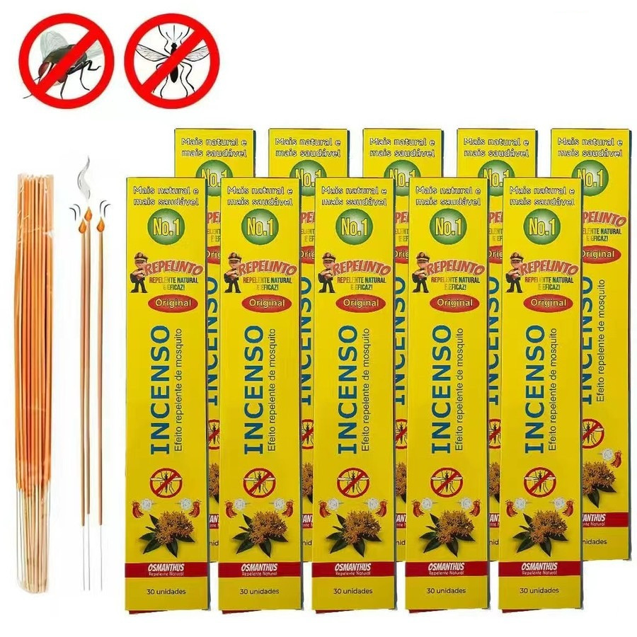 120/150/300 Palitos Incenso Repelente mata mosquito - Proteção Anti-Insetos, Seguro para Crianças