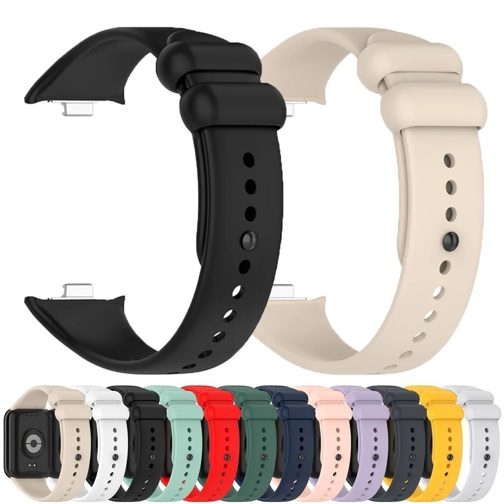 Pulseira Silicone para Redmi Watch 6 / 5 / 4 e Xiaomi Band 8 Pro / 9 Pro | Confortável, Ajustável e Resistente