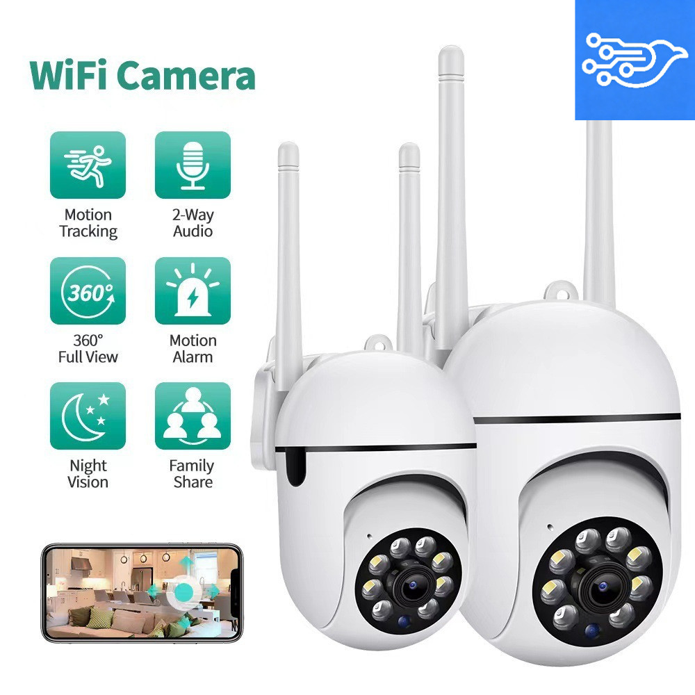 A7 CCTV Segurança WIFI Speed Dome Câmera Externa HD 1080P IR Visão Noturna Mini Tamanho Grande Angular 350 Graus