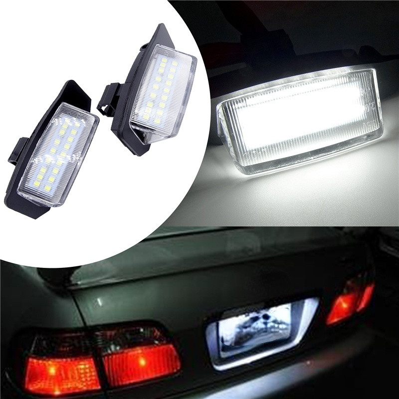 Carro LED Número Da Placa De Licença 12V Para Mitsubishi Sportback Peugeot 4007 Citroen C-Crosser Outlander XL (CW) 2006