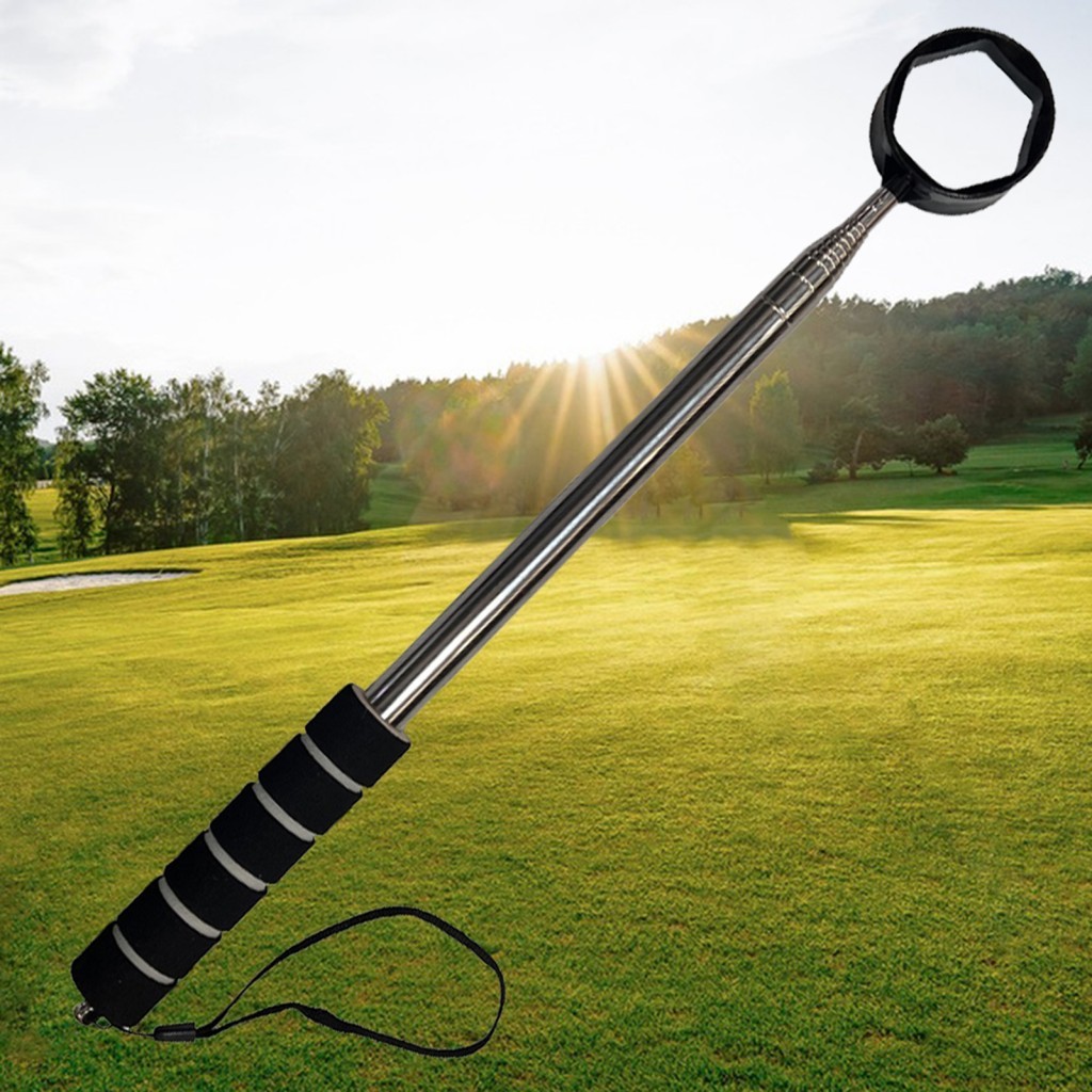 Retriever Telescópico De Bola De Golfe-Aço Inoxidável Extensível Para Água E Arbustos