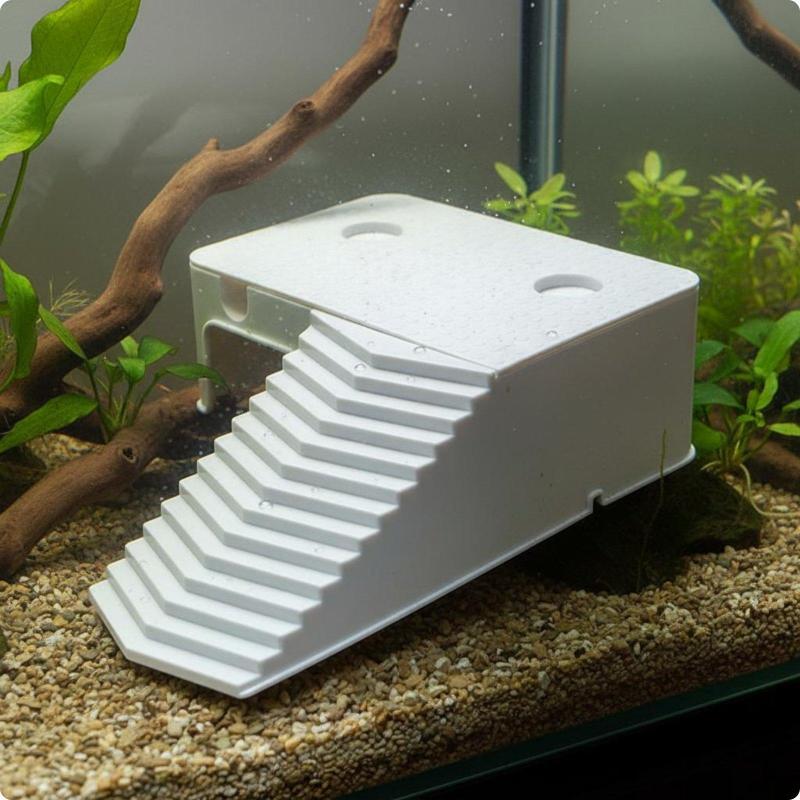 [Fineblue] Turtle Basking Deck Design Multifuncional Rampa De Escalada De Tartaruga Fornece Esconderijo Escada Para Aquá