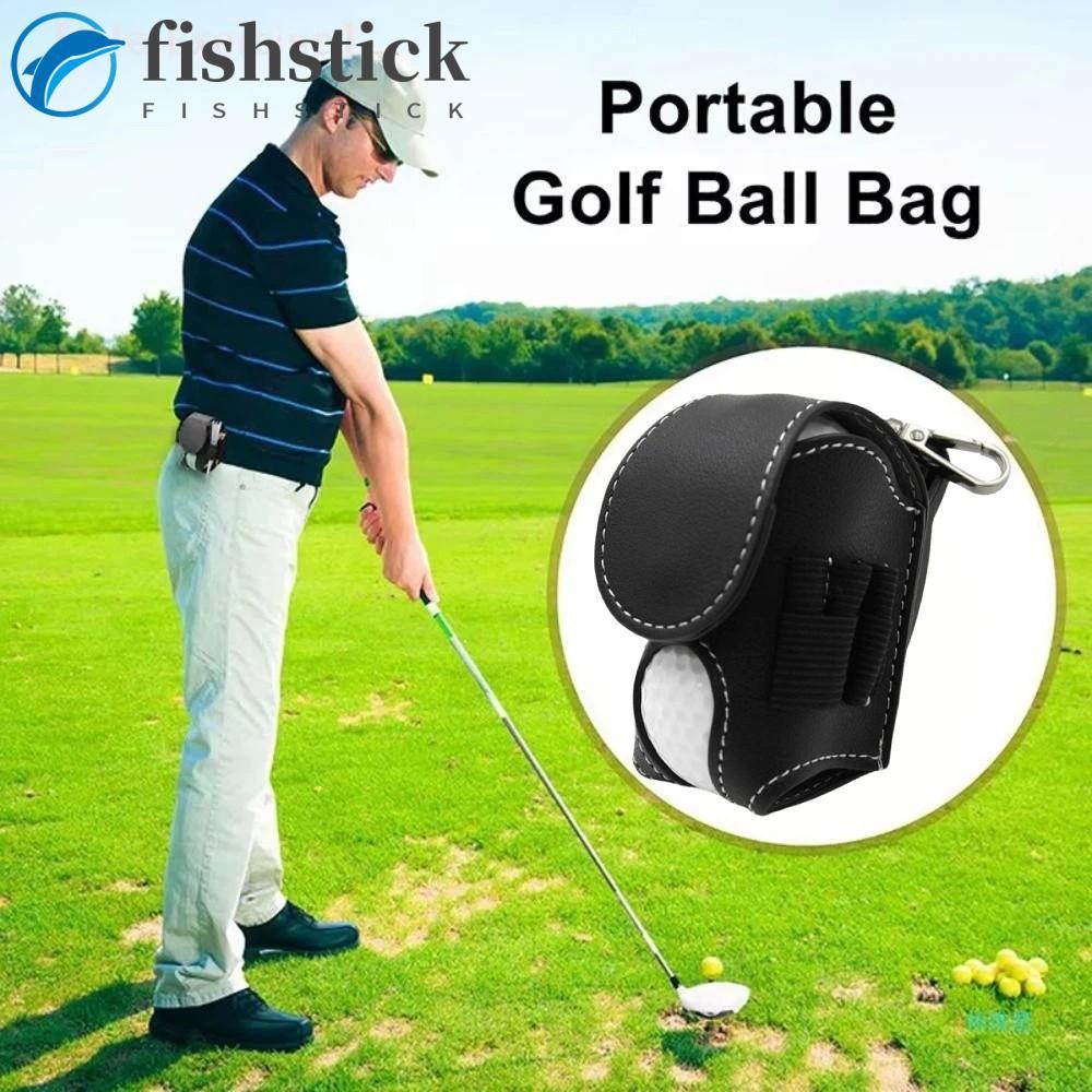 Bolsa Para Bola De Golfe FISHSTICKA , Portátil À Prova D'água Suporte De Cintura De Couro PU Conjunto De Camisetas