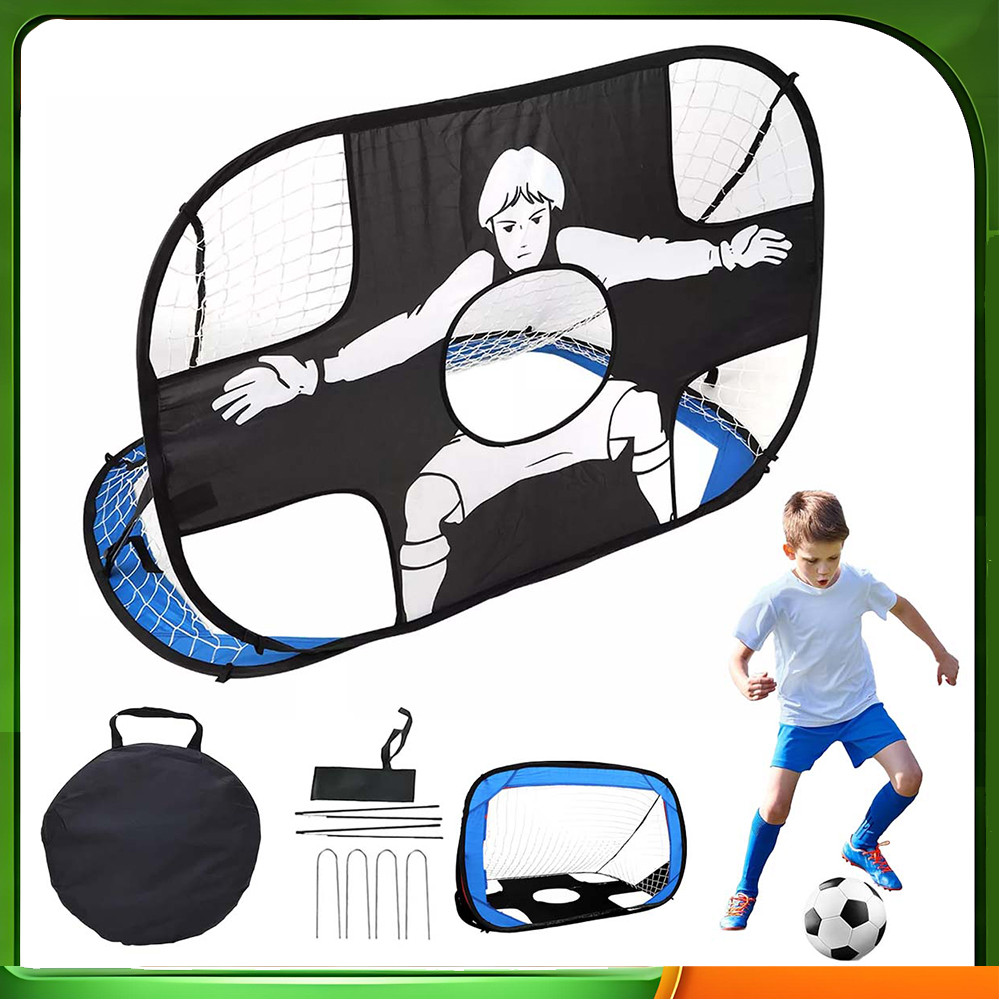Objetivo de treinamento infantil 120 x 80 com bolsa de armazenamento de unhas terrestres meta portátil