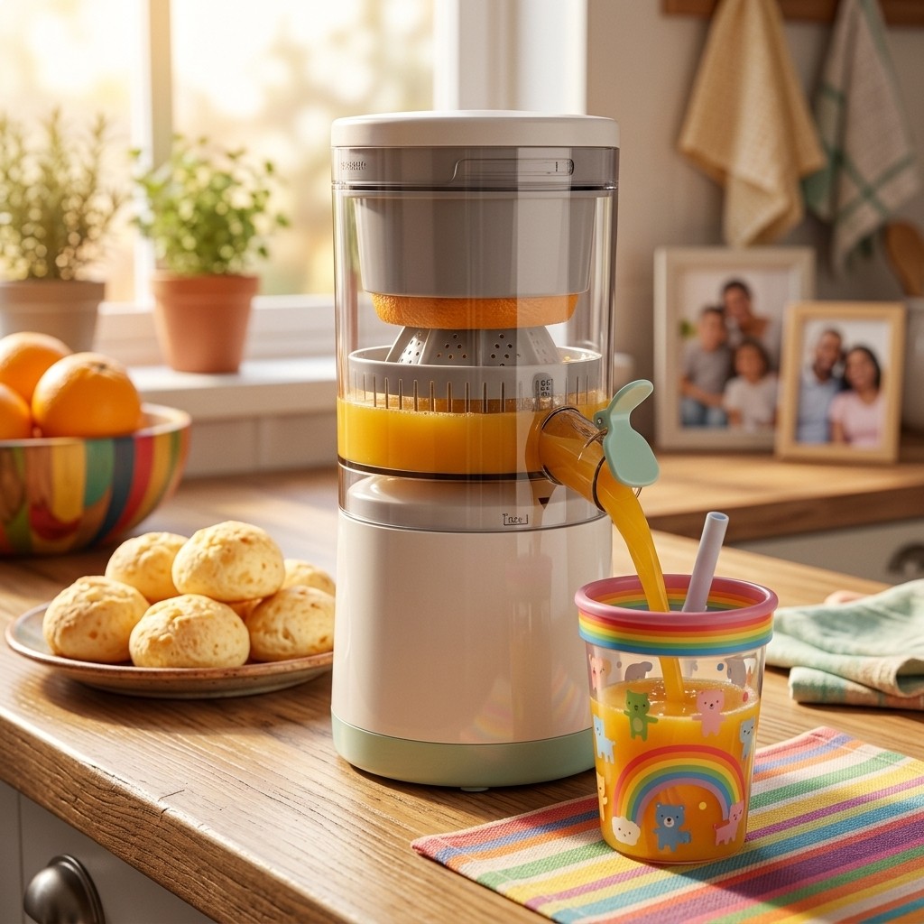 Espremedor De Laranja Frutas Elétrico Portátil Bivolt USB Automático