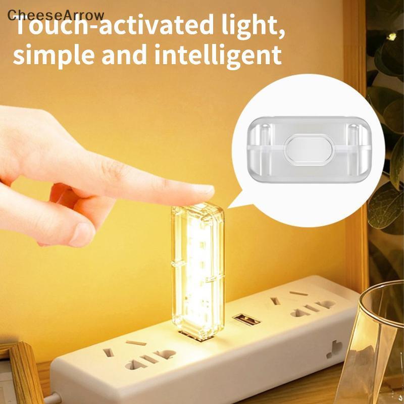 CC USB Luz Noturna Interruptor De Toque LED Lâmpada Inteligente Sensor De Movimento Portátil Para Armário Corredor Ilumi