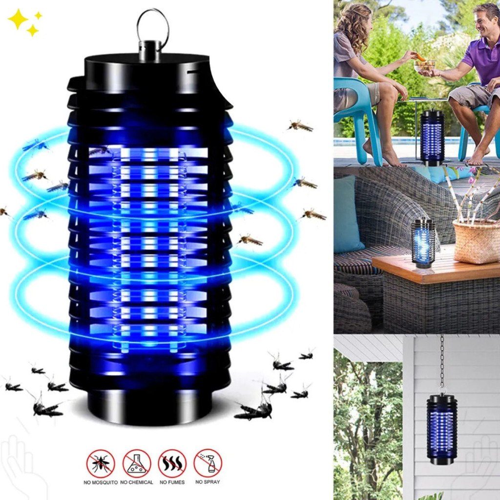 Mata Mosquito Insetos Armadilha Elétrica Usb Repelente Com Luz Led UV