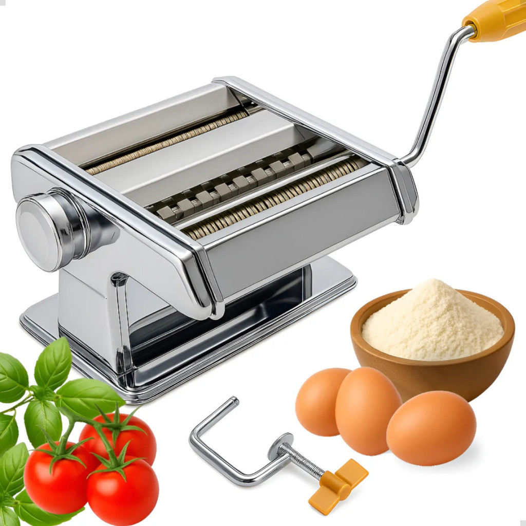 Maquina De Macarrão Manual Massa Lasanha Talharim Espaguete
