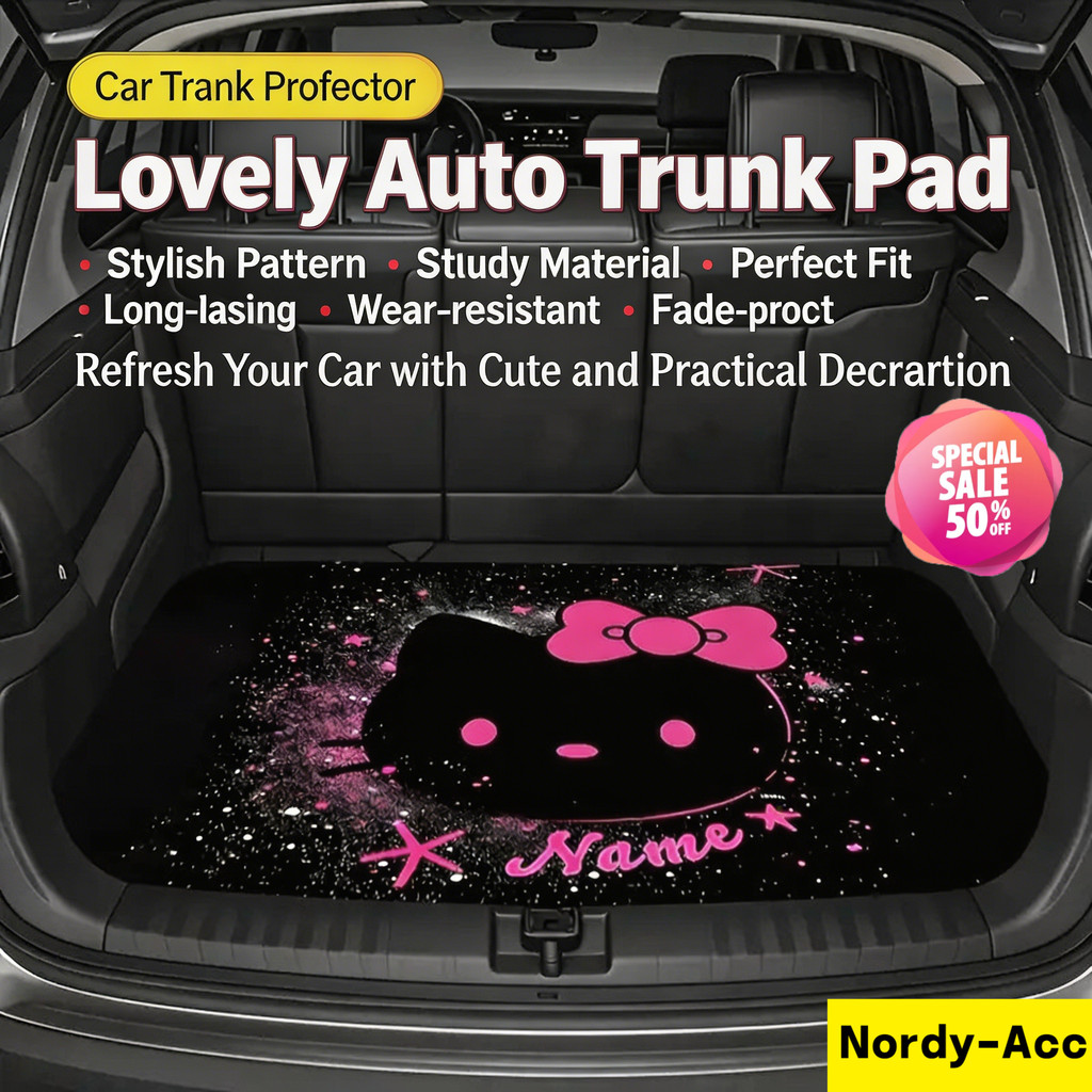Tapete De Porta-Malas De Carro Antimofo Resistente Ao Calor Hello Kitty Mickey Mouse , Forro Universal Antiderrapante A 