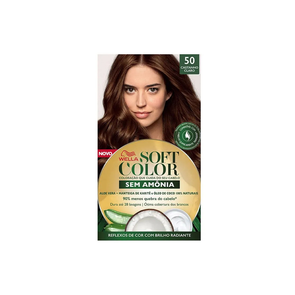 Tintura Soft Color Wella Sem Amônia Castanho Claro 5.0