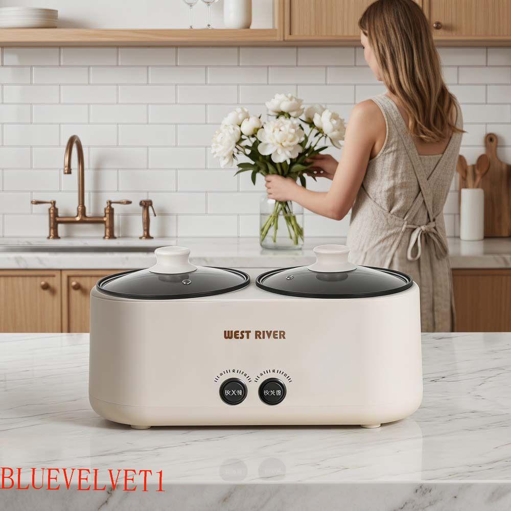 Panela Quente Elétrica BLUEVELVET1 , De Arroz Multifuncional Com Forro Duplo Removível