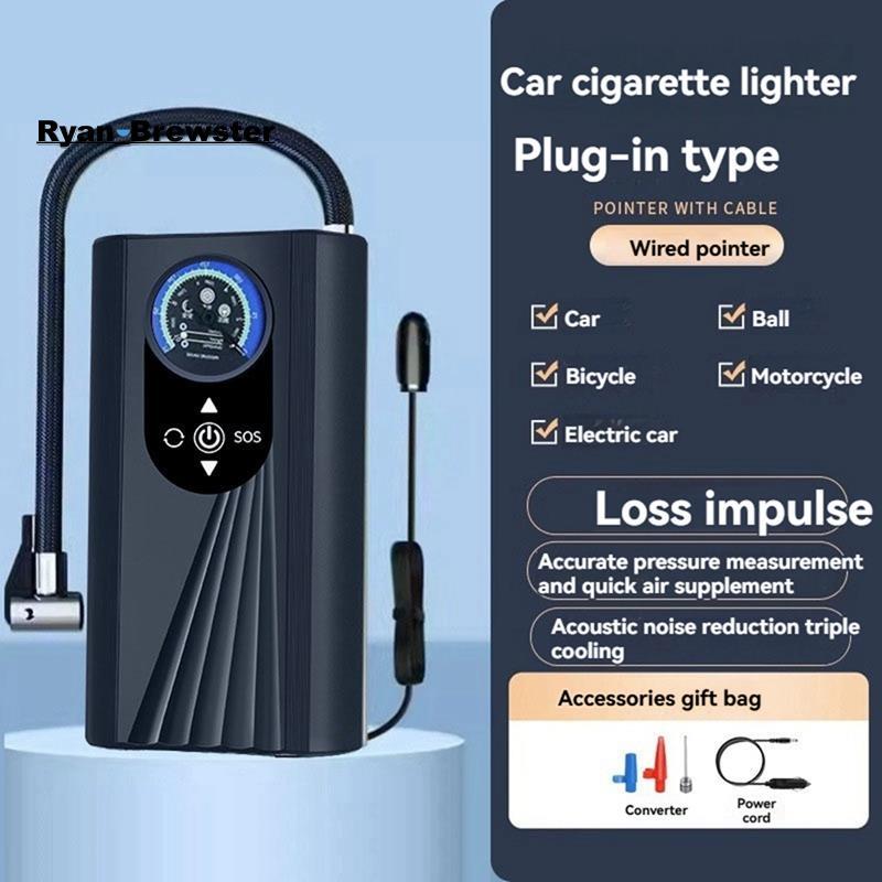 [Preferência R] Mini Bomba De Ar Para Carro , Inflador Digital De Pneus , Portátil De Compressor Motocicleta , Bicicleta