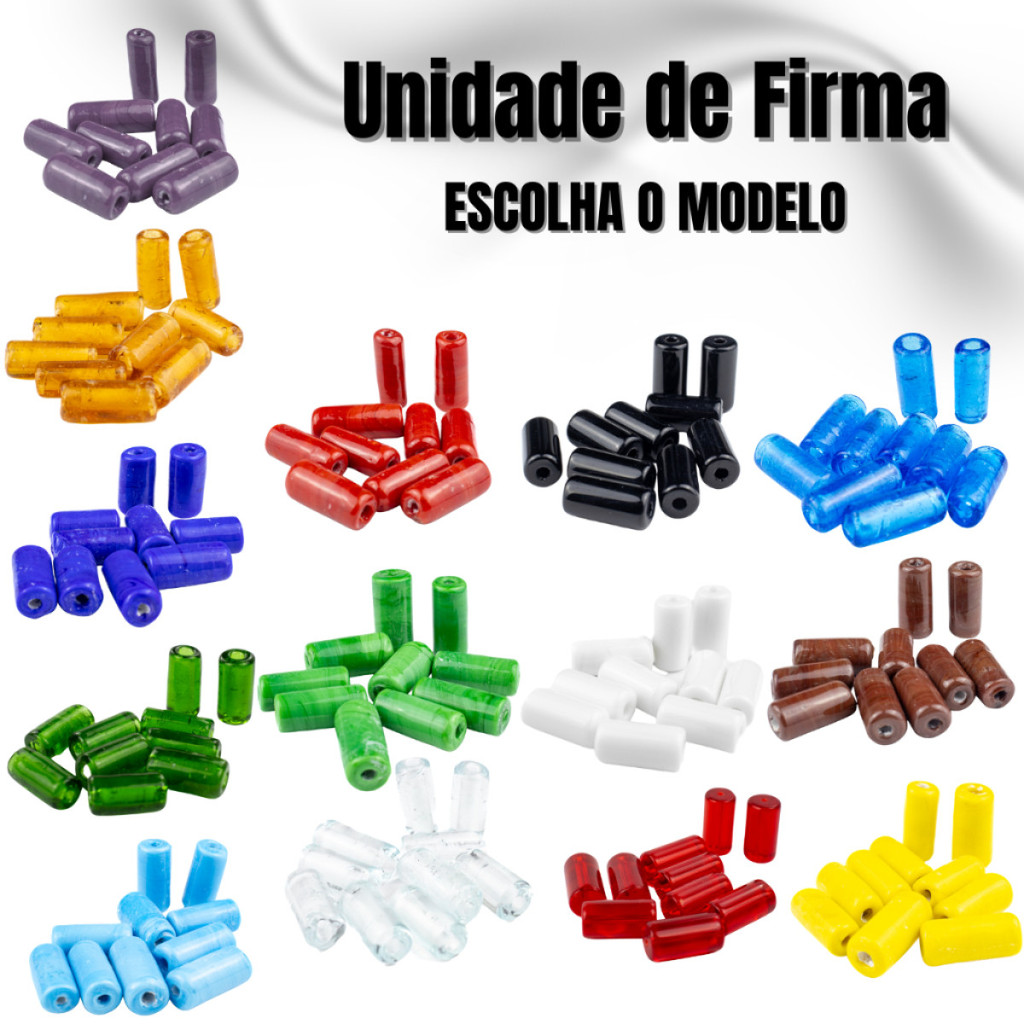 Unidade Firma Murano Lisa 22mm Guias Umbanda Candomblé Proteção
