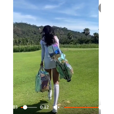 Bolsa de roupas de golfe feminina moda colorida de grande capacidade à prova d'água pode conter sapatos bolsa de roupas 