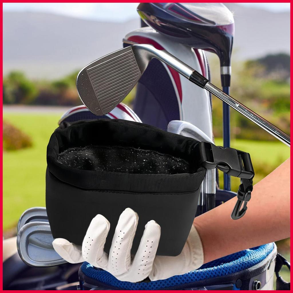 Saco De Limpeza De Clube De Golfe Lavadora De Bola Limpa Ranhuras Bolso Limpar Profunda Arruela wonabr