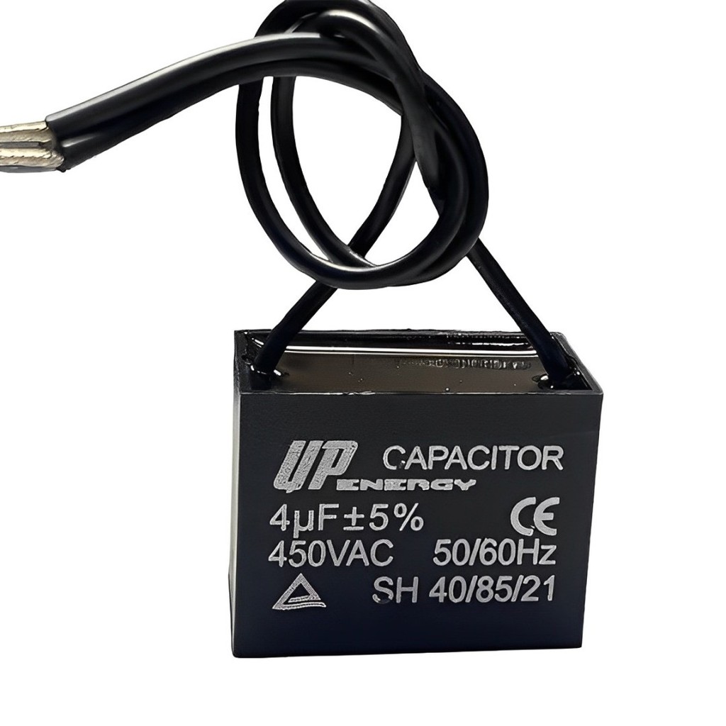 01 Pç/03 Pçs/07 Pçs Capacitor Quadrado 4uF CBB61 50/60Hz 2 Fios Usado em Ventilador e Outros