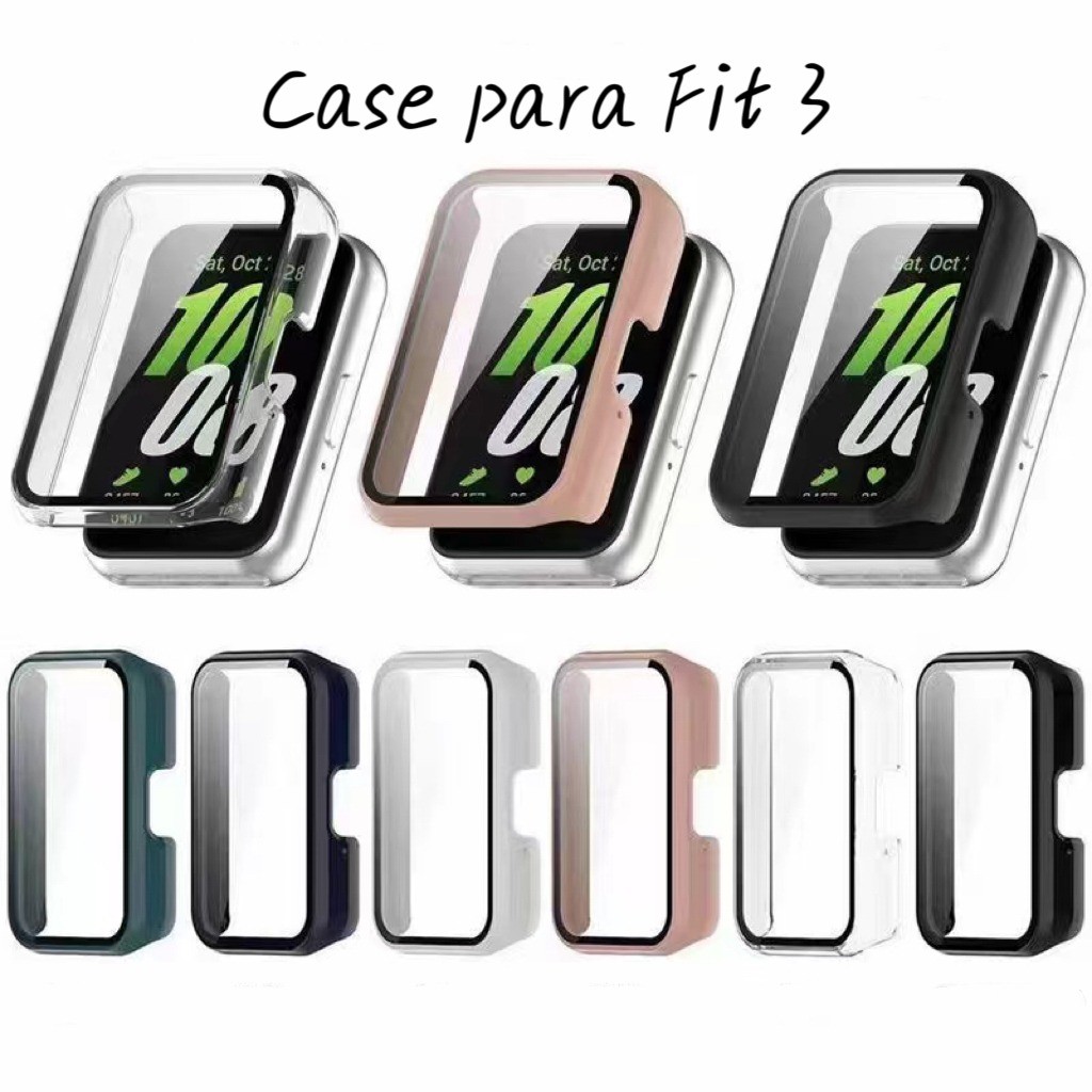 Capa Case Protetora + Película para Samsung Galaxy Fit 3 – Proteção Completa para Smartwatch Fit3
