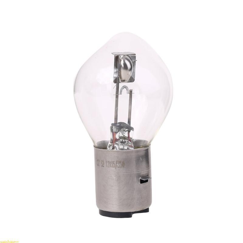 sunshineyy 12V BA20D 35W Lâmpada Super Branca Para Farol Motocicleta Ciclomotor ATV