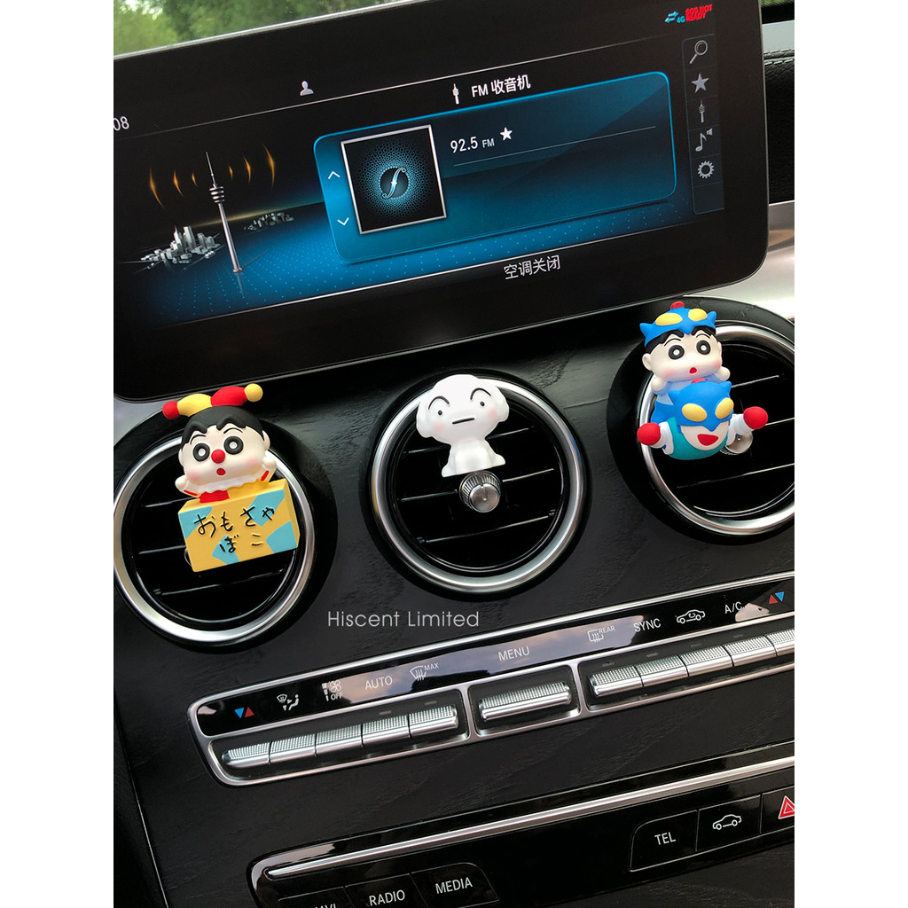 Engraçado Shin-Chan carro aromaterapia Perfume saída de ar do carro decoração difusor pedra acessórios interiores do car