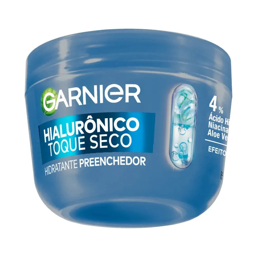 Hidratante Facial Garnier Hialurônico Toque Seco 85g Hidratação Profunda e Rápida Absorção