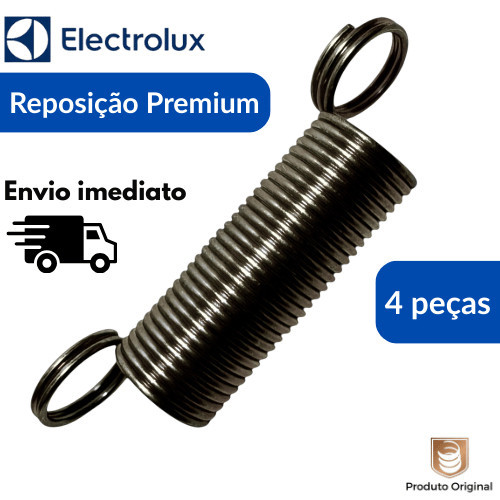 KIT 4 PEÇAS - Mola Vara Suspensão Lavadora Electrolux Aço Carbono