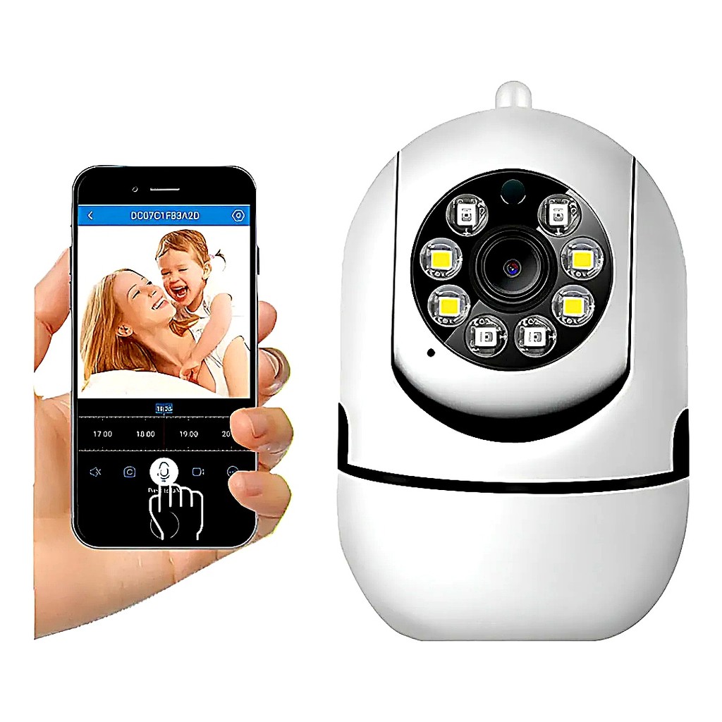 Camera de Segurança Espian Wifi Aprova Dagua Ip Varredura Automática Ptz Noturna