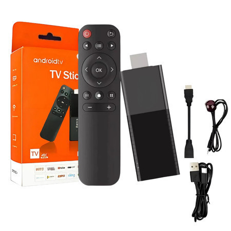 Stick 4K Ultra HD Sistema Android- 128GB+8GB, Controle por  Bluetooth, Wi-Fi 5G, HDMI