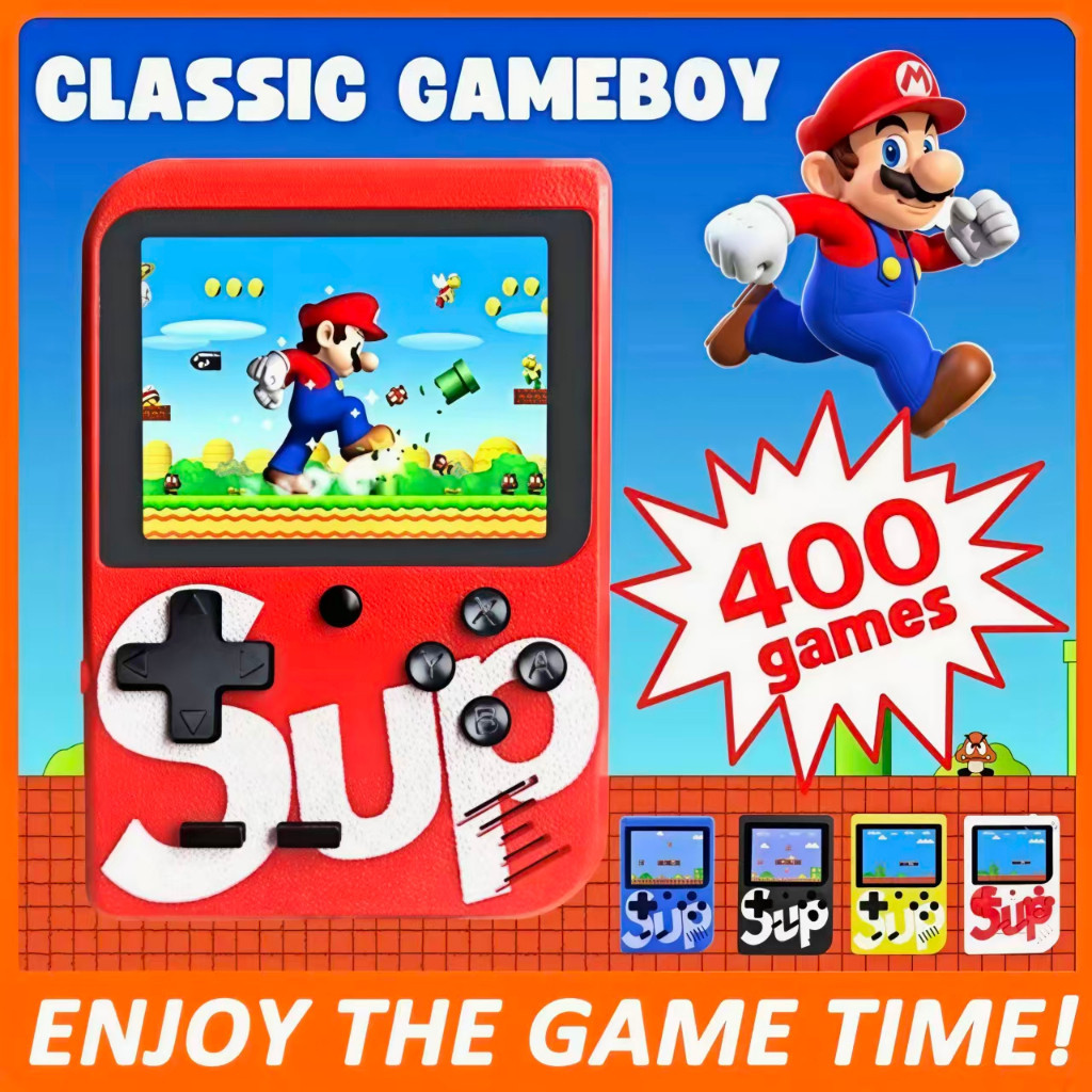 Mini Vídeo Game Nintendo Vídeo Portátil 400 Jogos Sup Retrô Clássicos Antigos