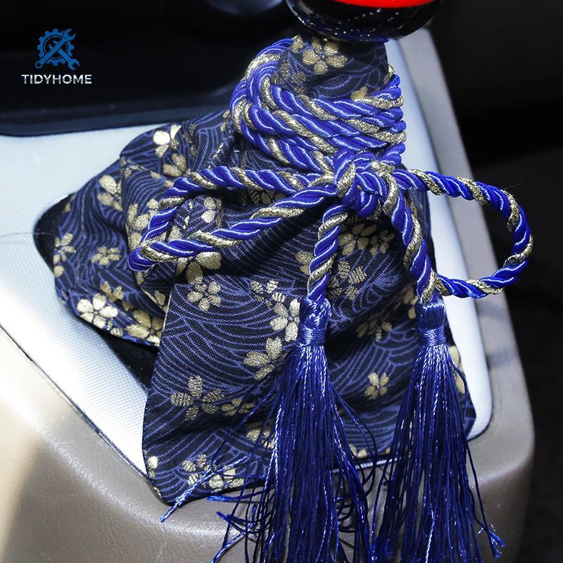 FFBR Universal Acessórios Do Carro Estilo Padrão Lona Katana Alavanca De Mudança Botão Capa Poeira Corrida Samurai Espad